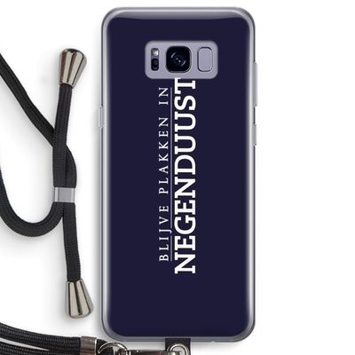 Blijve plakken in Negenduust: Samsung Galaxy S8 Plus Transparant Hoesje met koord