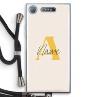 Amber Script: Sony Xperia XZ1 Transparant Hoesje met koord