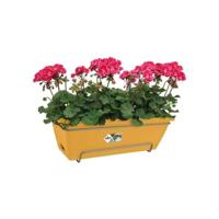 Elho Barcelona Balconier Allin1 50 - Geel - L 50 x B 28 x H 19 cm - Buitenbalkon - 100% gerecycled