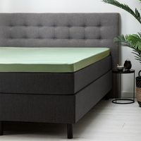 Hoeslaken Katoen - Topper - Groen - 90 x 200 cm - 140x200 cm - Groen - Fresh and Co - Dekbed-Discounter.nl Hoeslaken Katoen - Topper - Groen - 90 x 200 cm - 140x200 cm - Groen - Fresh and Co - Dekbed-Discounter.nl
