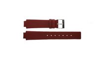 Horlogeband Obaku V100L-RD Leder Rood 12mm