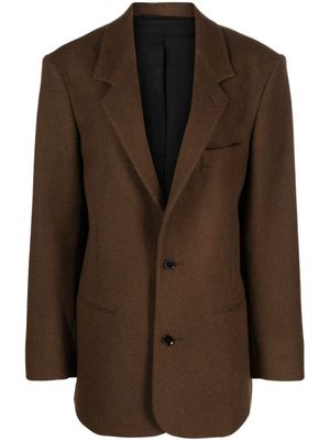 LEMAIRE Blazer met enkele rij knopen - Bruin