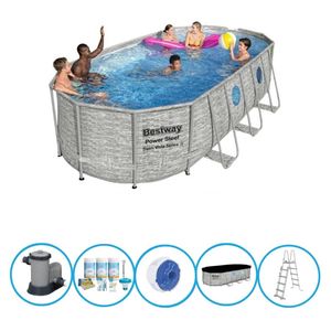 Bestway Zwembad Power Steel Swim Vista - Zwembadpakket - 549x274x122 cm