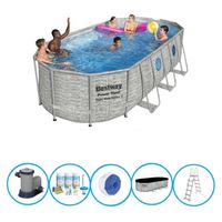 Bestway Zwembad Power Steel Swim Vista - Zwembadpakket - 549x274x122 cm