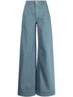 Del Core pantalon ample à taille-haute - Bleu