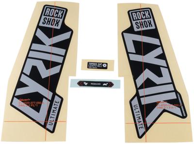 ROCKSHOX Decal set rs lyrik ult. silver
