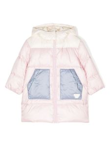 Emporio Armani Kids doudoune à plaque logo - Rose