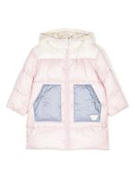 Emporio Armani Kids doudoune à plaque logo - Rose