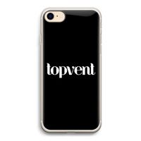 Topvent Zwart: iPhone 7 Transparant Hoesje