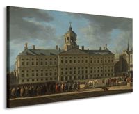 Karo-art Schilderij - Gerrit Adriaensz. Berckheyde, Het stadhuis op de Dam in Amsterdam,  1672, 90x70cm - thumbnail