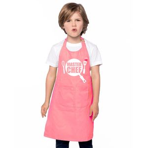 Master chef keukenschort roze kinderen