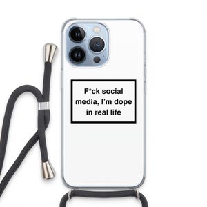 I'm dope: iPhone 13 Pro Transparant Hoesje met koord