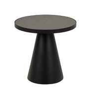 Bendt Salontafel Anemone Keramiek 46cm - Zwart - Rond