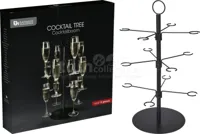 Cocktailboom 3-laags Metaal Zwart 55,5cm