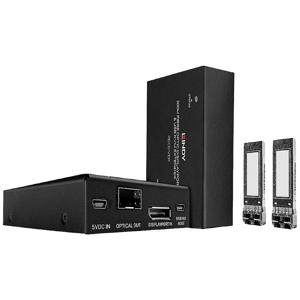 LINDY KVM Extender per linvio a distanza di segnali di monitor, mouse e tastiera da u KVM-extender DisplayPort 3840 x 2160 Pixel