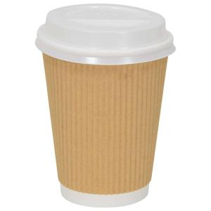 VidaXL Papieren koffiebekerdeksels ø90mm 12oz en 16oz 1000st kunststof