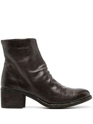 Officine Creative bottines Denner à talon épais - Marron