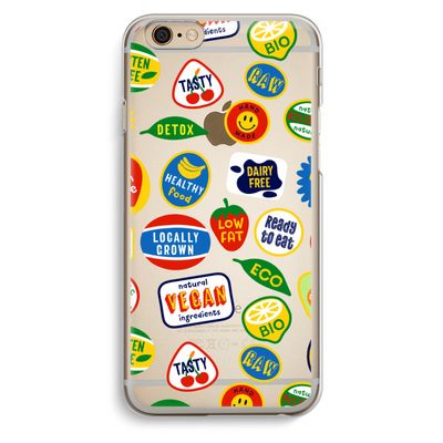 Fruitsticker: iPhone 6 / 6S Transparant Hoesje