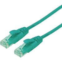 roline recycled material RJ45 (cross) Netwerkkabel Aansluitkabel CAT 6A U/UTP 0.3 m Groen