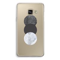 Marmeren cirkels: Samsung A3 (2017) Transparant Hoesje