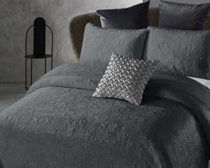 Dreamhouse Velvet Clara - Bedsprei - 180x250 + 1 kussensloop 60x70 - Antraciet