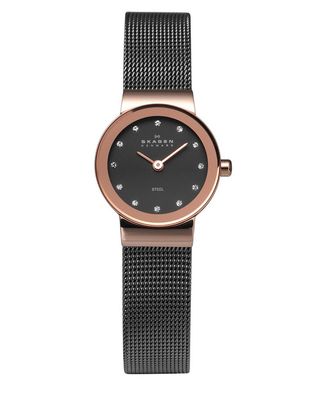 Horlogeband Skagen 358XSRM Mesh/Milanees Grijs 12mm