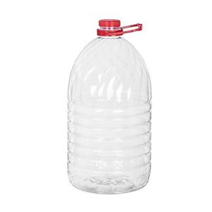 Watercontainer/jerrycan - 5 Liter - Kunststof - transparant - 15 x 32 cm