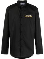 Versace Jeans Couture logo-print cotton shirt - Noir