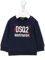 DSQUARED2 KIDS sweat à logo imprimé - Bleu - thumbnail