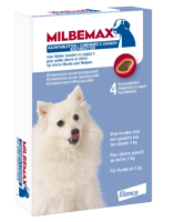 Milbemax ontworming kauwtablet kleine hond/puppy - 4tbl - thumbnail