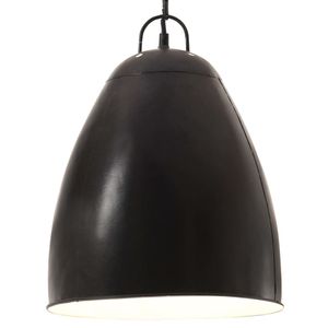 Hanglamp industrieel rond 25 W E27 32 cm gitzwart