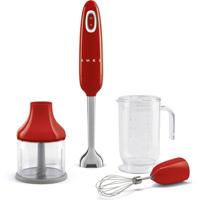 SMEG HBF03RDEU Staafmixer - Rood met Accessoires