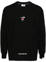 AAPE BY *A BATHING APE® sweat en coton à logo imprimé - Noir - thumbnail