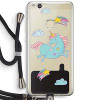 Vliegende eenhoorn: Huawei Ascend P10 Lite Transparant Hoesje met koord