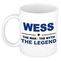 Wess The man, The myth the legend collega kado mokken/bekers 300 ml