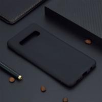 Candy kleur TPU Case voor Samsung Galaxy S10 PLUS (zwart)