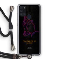 Praying For My Haters: Samsung Galaxy A21s Transparant Hoesje met koord