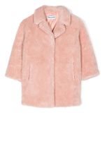 STAND STUDIO Kids manteau Camille Cocoon en fourrure artificielle - Rose - thumbnail