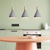 Franse Macaron Conische Metalen Hanglamp