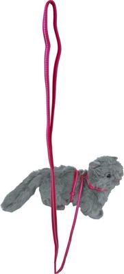 Kittentuig nylon met lijn neon roze reflecterend - Gebr de boon