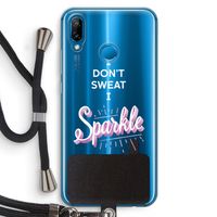 Sparkle quote: Huawei P20 Lite Transparant Hoesje met koord