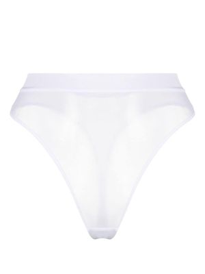 Maison Close string Corps à Corps à taille haute - Blanc