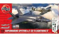 Airfix A50190 'Then and Now' Spitfire Mk.Vc & F-35B Lightning II Bouwpakket Schaal 1:72