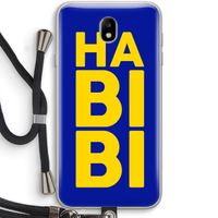 Habibi Blue: Samsung Galaxy J7 (2017) Transparant Hoesje met koord