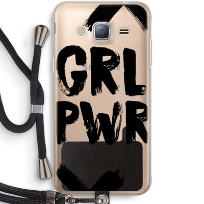 Girl Power #2: Samsung Galaxy J3 (2016) Transparant Hoesje met koord