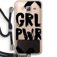 Girl Power #2: Samsung Galaxy J3 (2016) Transparant Hoesje met koord