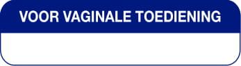Blockland Strooketiket voor vaginale toediening 44x11mm