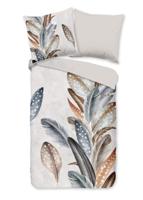 Good Morning Dekbedovertrek "veren" - Zand - (135x200 cm) - Katoen Flanel