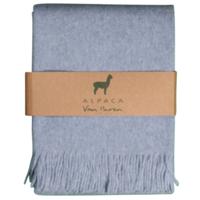 Alpaca Plaid - Lichtblauw - 200x150cm - Nieuw!