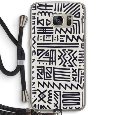 Marrakech print: Samsung Galaxy S7 Transparant Hoesje met koord